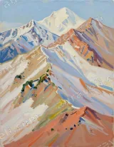 Colorful Mountain Landscape Canvas Wall Art for Living Room Home Decor wall art print