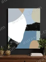 Abstract Geometric Canvas Wall Art for Living Room Bedroom Home Decor – view 3