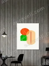 Geometric Color - Block Canvas Wall Art for Living Room Home Decor – view 2