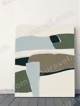 Abstract Geometric Canvas Wall Art for Living Room Bedroom Home Decor
