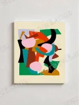 Abstract Geometric Canvas Wall Art for Living Room Bedroom Home Decor – view 2