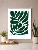 Tropical Leaf Canvas Wall Art for Living Room Bedroom Home Decor – view 3
