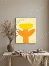 Minimalist Floral Canvas Wall Art for Living Room Bedroom Home Decor – view 3