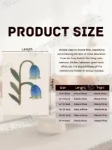 Blue Bellflower Canvas Wall Art for Living Room Bedroom Home Decor – view 7