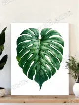 Monstera Leaf Canvas Wall Art for Living Room Bedroom Home Decor