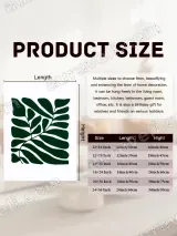 Minimalist Botanical Leaf Canvas Wall Art for Living Room Decor – view 7