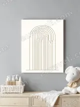 Minimalist Abstract Arch Line Canvas Wall Art for Living Room Home Decor – view 4