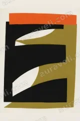 Abstract Geometric Color - Block Wall Art for Living framed modern home decor