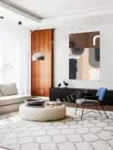 Abstract Geometric Curves Canvas Wall Art for Living Bedroom Home Decor – view 5