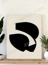 Modern Abstract Geometric Canvas Wall Art for Living Room Home Decor – view 4