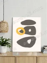 Abstract Geometric Shapes Canvas Wall Art for Living Room Bedroom Home Decor – view 2