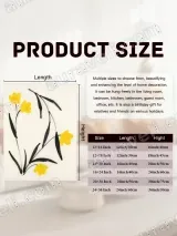 Minimalist Yellow Floral Canvas Wall Art for Home Decor – view 6
