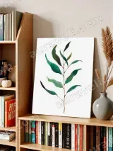Eucalyptus Leaves Botanical Canvas Wall Art for Living Room Home Decor – view 4