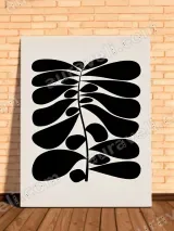 Abstract Botanical Leaf Canvas Wall Art for Living Room Home Decor – view 2