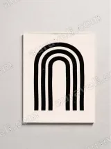Minimalist Black Arch Canvas Wall Art for Living Room Home Decor – вид 2