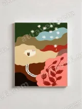 Abstract Woman & Floral Canvas Wall Art for Living Room Home Decor – view 2