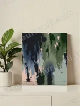Abstract Ink Drip Canvas Wall Art for Living Room Bedroom Home Decor – view 2