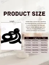 Abstract Black Swirls Canvas Wall Art for Living Room Home Decor – view 6