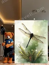 Dragonfly Nature Canvas Wall Art for Living Room Home Decor