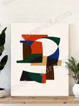 Abstract Geometric Canvas Wall Art for Living Room Home Decor