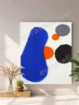 Abstract Bold Color Canvas Wall Art for Living Room Home Decor – view 4