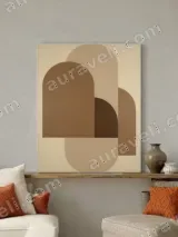 Minimalist Geometric Arch Canvas Wall Art for Living Room Home Decor – view 3
