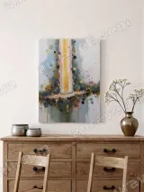 Abstract Colorful Splatter Canvas Wall Art for Living Room Home Decor – view 2