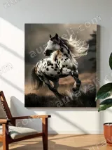 Spotted Horse Running Canvas Wall Art for Living Room Bedroom Home Decor – вид 3