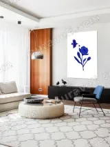Blue Flower & Bird Canvas Wall Art for Living Room Bedroom Home Decor – view 5
