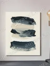 Abstract Thick Brushstroke Canvas Wall Art for Living Room Home Decor – view 2