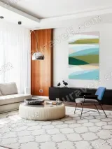 Abstract Color - Block Landscape Canvas Wall Art for Living Room Bedroom Home Decor – вид 5