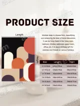 Abstract Geometric Shapes Canvas Wall Art for Living Room Home Decor – вид 7