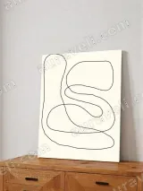 Abstract One Line Canvas Wall Art for Living Room Bedroom Home Decor – вид 4