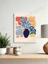 Boho Floral Vase Canvas Wall Art for Living Room Bedroom Home Decor – view 4