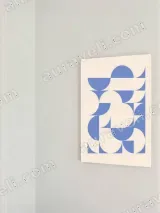 Abstract Geometric Semicircle Canvas Wall Art for Living Room Home Decor – view 2
