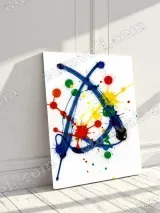 Abstract Color Splash Canvas Wall Art for Living Room Bedroom Home Decor – view 3