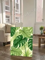 Tropical Monstera Leaves Canvas Wall Art for Living Room Bedroom Home Decor – вид 2