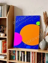 Abstract Colorful Circles Canvas Wall Art for Home Decor – view 3