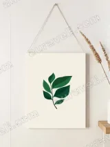 Green Leaf Botanical Canvas Wall Art for Living Room Home Decor – view 2
