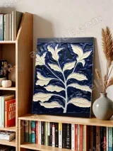 Textured Botanical Leaf Wall Art for Living Room Bedroom Home Decor – view 4