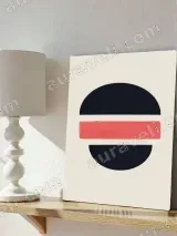 Abstract Geometric Circle Canvas Wall Art for Living Room Home Decor – view 4