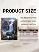 Autumn Waterfall Mountain Landscape Canvas Wall Art for Living Room Bedroom Home Decor – view 7
