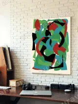 Abstract Colorful Geometric Canvas Wall Art for Home Decor – view 4