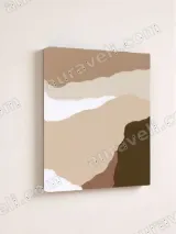 Abstract Earthy Tones Canvas Wall Art for Living Room Home Decor – view 4