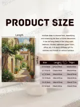 Mediterranean Alley Garden Canvas Wall Art for Living Room Home Decor – view 7