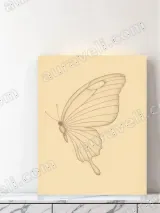 Butterfly Sketch Canvas Wall Art for Living Room Bedroom Home Decor – view 3