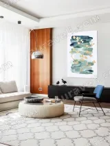 Abstract Watercolor & Gold Vine Canvas Wall Art for Living Room Decor – view 5