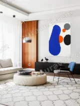 Abstract Bold Color Canvas Wall Art for Living Room Home Decor – view 5