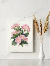 Pink Blossom Floral Canvas Wall Art for Bedroom & Living Room Home Decor – view 4