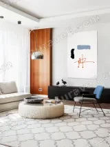 Abstract Color Block & Line Canvas Wall Art for Living Room Home Decor – view 5